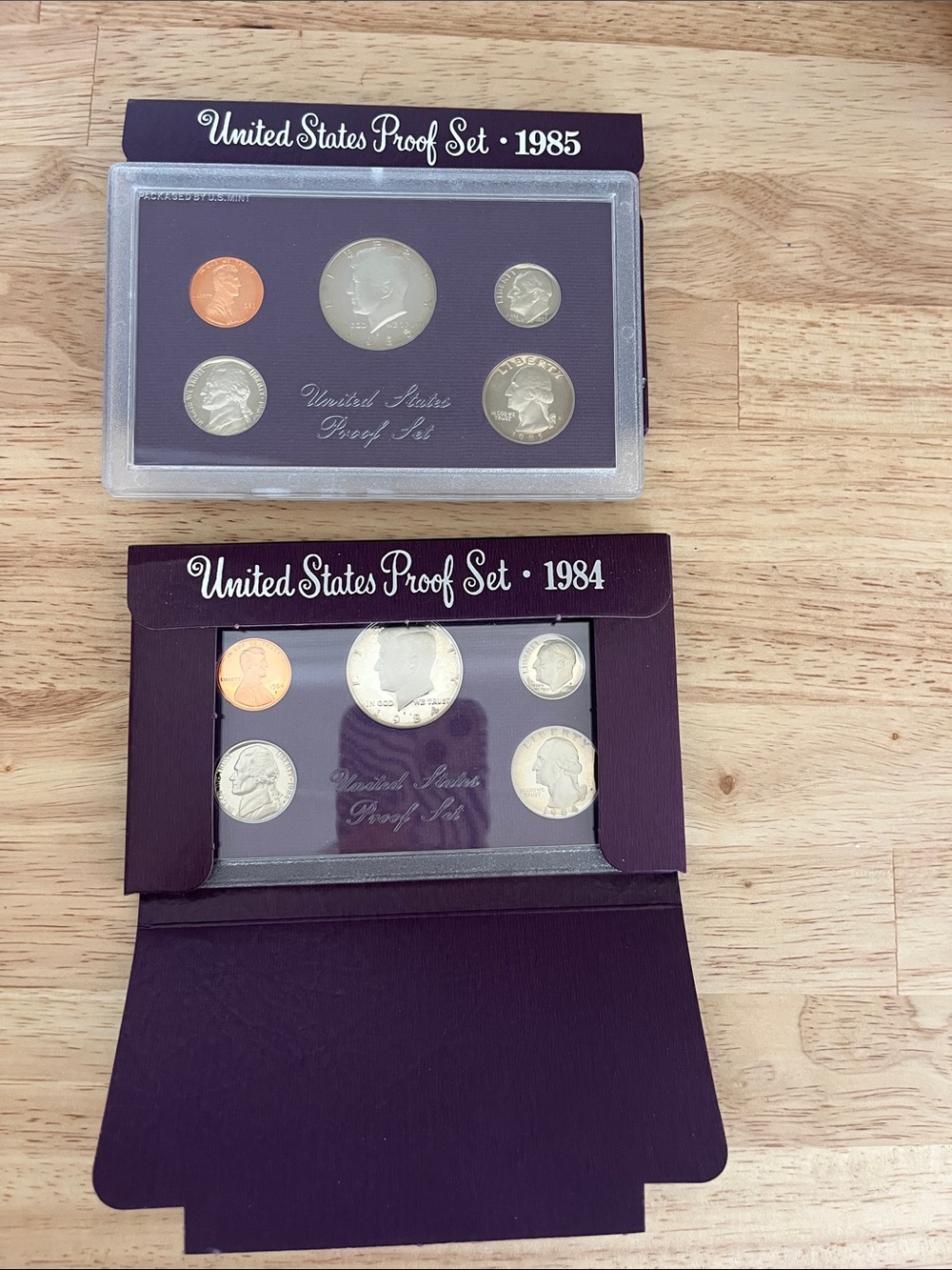 1984 & 1985 - Purple Presentation Folders